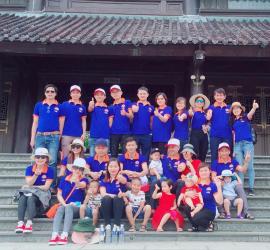 Đồng phục nhân viên công ty - chuyến đi gắn kết