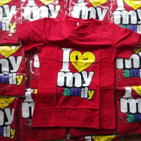 Thời trang áo gia đình - tôi yêu gia đình tôi