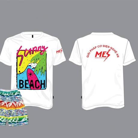 Đồng phục đi biển - cty cơ điện Nghệ An